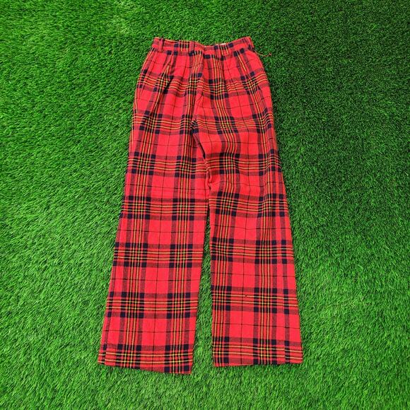 Vintage Brooks-Brothers Pants Women 00/0 24x27 Buffalo-Plaid - Picture 2 of 16